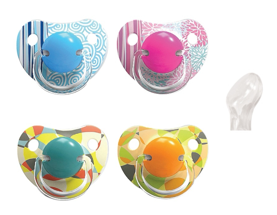 Пустышка Lindo силиконовая с прикусом и с мягкими краями LI 402/12 + 8850217124028