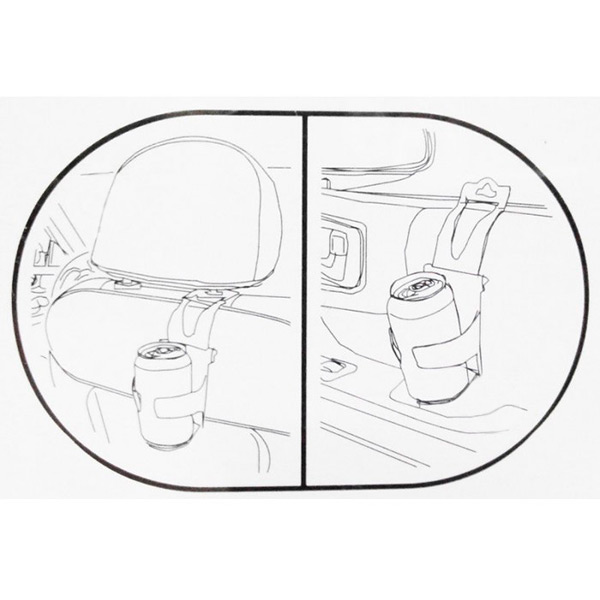 Держатель автомобильный для бутылок Zaryad черный