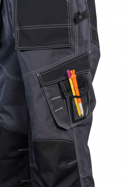 Полукомбинезон рабочий Sizam Sheffield р. XL 30364 серо-черный