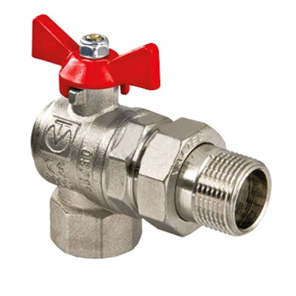 Кран кульовий Valtec BASE зі згоном кутовий ВЗ 1/2