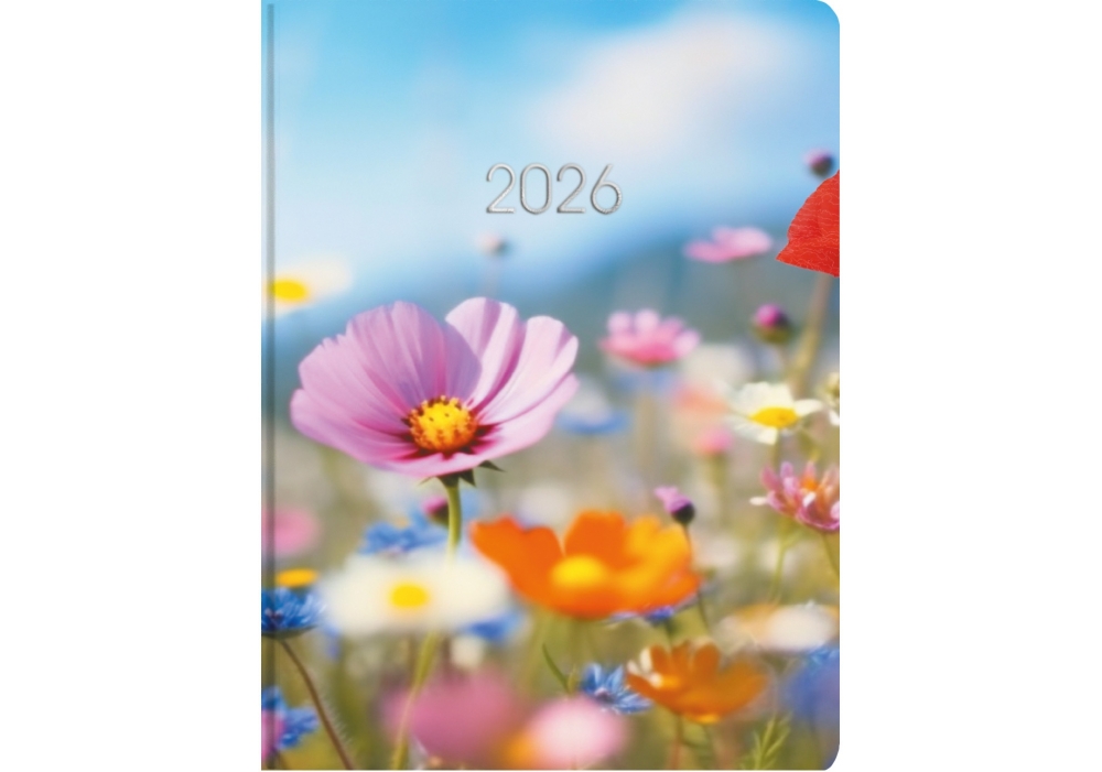 Щоденник датований Квіти Economix A5 2026