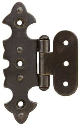 Петля декоративна накладна G-330 фігурна стара бронза DC 