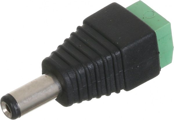 Штекер живлення EMT 2,1/5,5 з клемною колодкою під гвинтсрібний ШЖ DIY