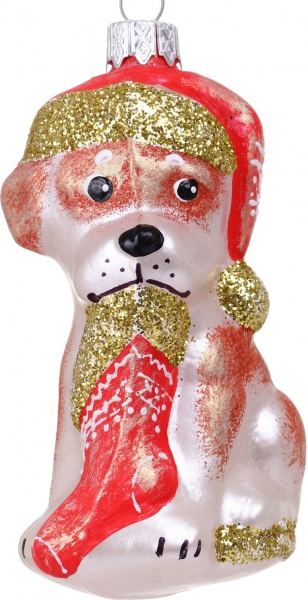 Декорация новогодняя Формовая игрушка в ассортименте 9 см 