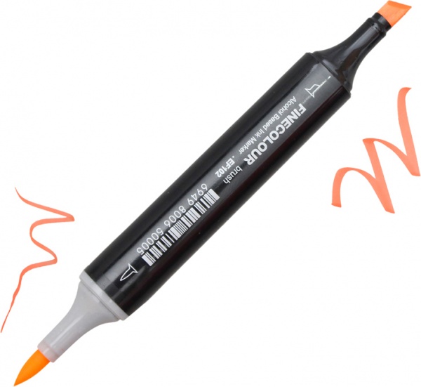 Набор двусторонних маркеров FINECOLOUR Brush Skin SET 24 цвета разноцветный EF103-FS24 