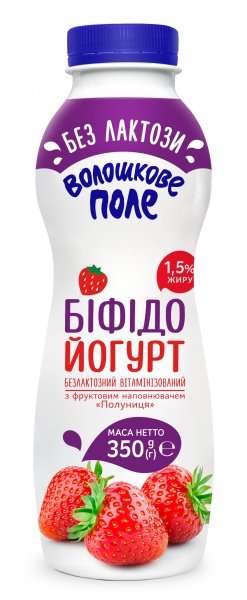 ТМ Волошкове поле Полуниця безлактозний 350 г 