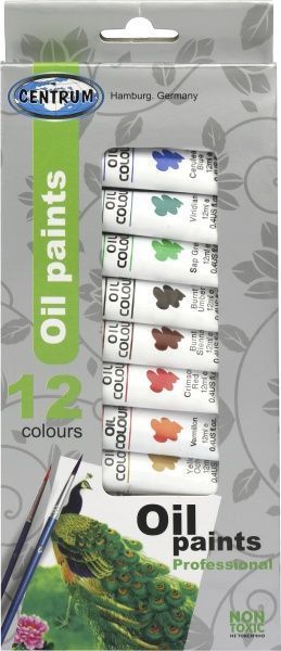 Набір олійних фарб 12 кольорів 12 мл Professional Centrum