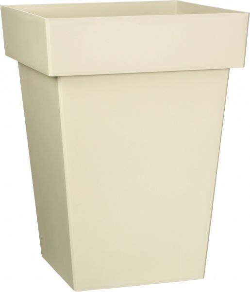 Горшок пластиковый Sanja IPPI Мелроуз квадратный 81,6л молочный 