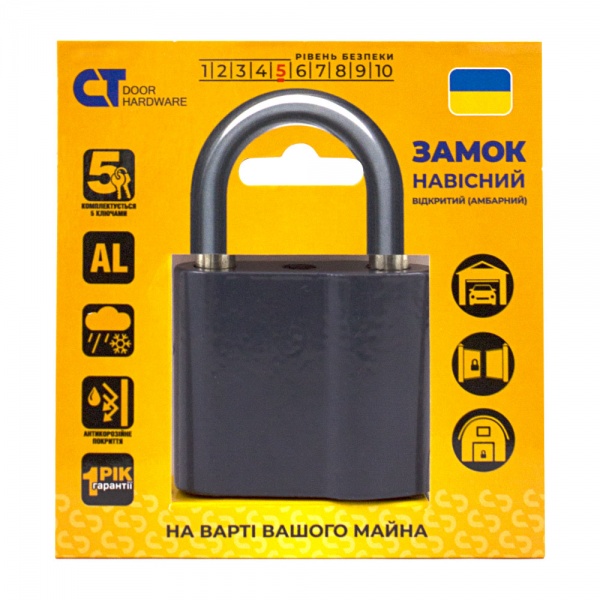 Замок навісний Comit CT-AL-F відкритий (амбарний) 