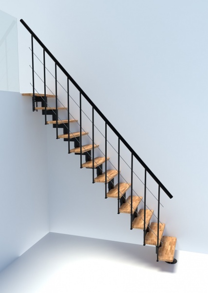 Лестница Minka Holz- & Metallverarbeitungs модульная Comfort TOP (ступени - Бук) 