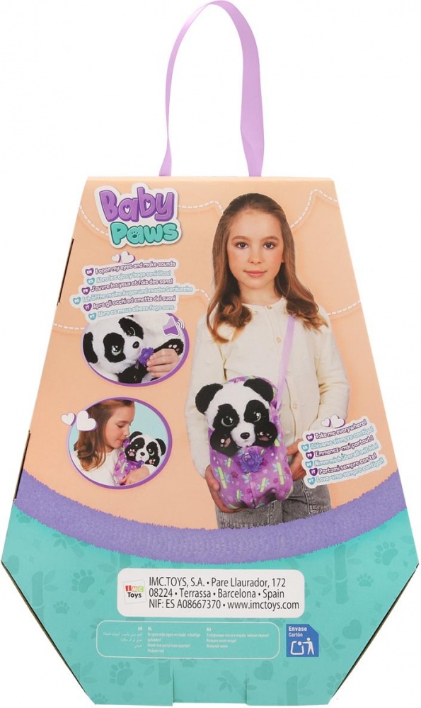 Игрушка интерактивная Baby Paws W3 Малыш Панда 927667IM