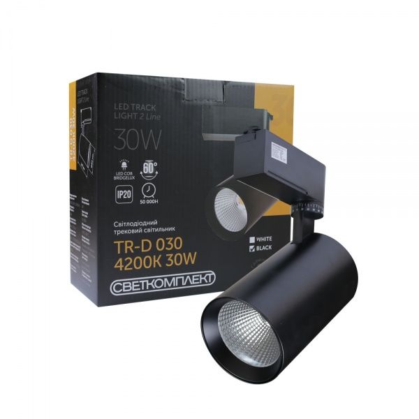 Трековый прожектор Светкомплект TR-D 030 30 Вт 4200 К черный 