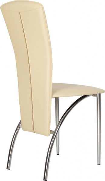 Стул обеденный Nowy Styl AMELY CHROME (BOX-4) (CH) V-18 хром/молочный