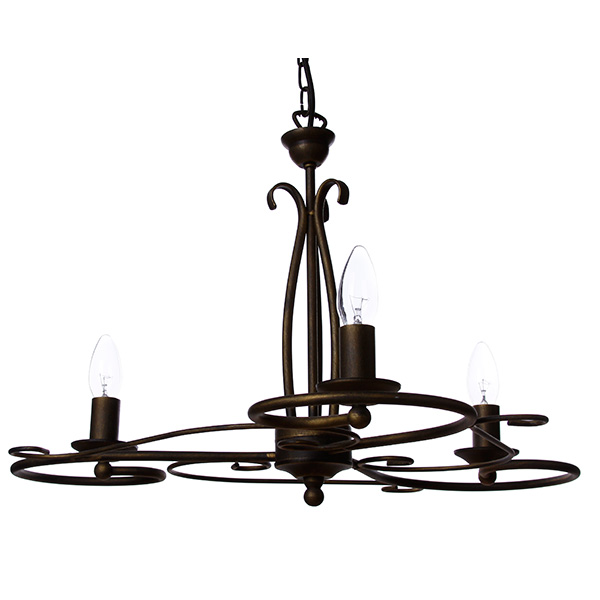 Люстра подвесная Nowodvorski DAKAR III 3xE14 античная бронза 3645 