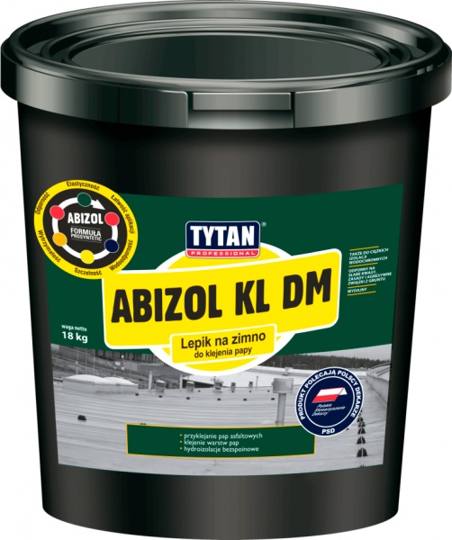 Мастика Tytan для рубероида черная Abizol KL DM 18 кг