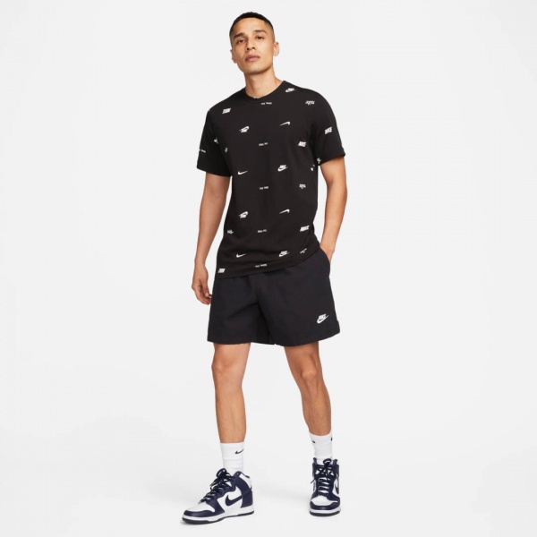 Футболка Nike M NSW TEE CLUB+ AOP FD1279-010 р.XL чорний