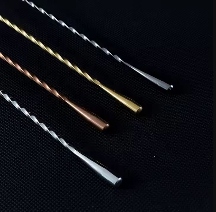 Ложка коктейльная Fiora Ravena Rose Gold 30 см нержавеющая сталь