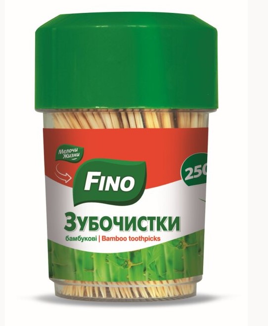 Зубочистки бамбуковые Fino 250 шт.