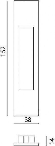 Ручка для розсувних дверей MVM SDH-2 black чорний