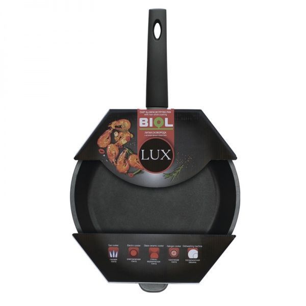 Сковорода с антипригарным покрытием 28 см Lux 2817Р Biol