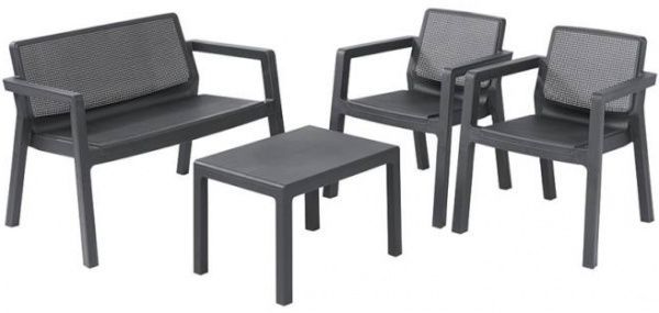 Комплект меблів Curver Emily графіт 