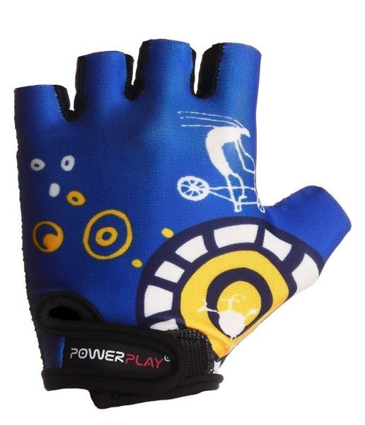 Рукавички PowerPlay 001C_Blue р. 3XS синій