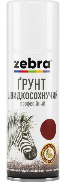 Грунт аэрозольный ZEBRA серия Акварель 890 черный 400 мл