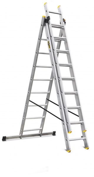 Драбина 3-секційна універсальна Drabest PRO 3х9 (DW3/9-150) 