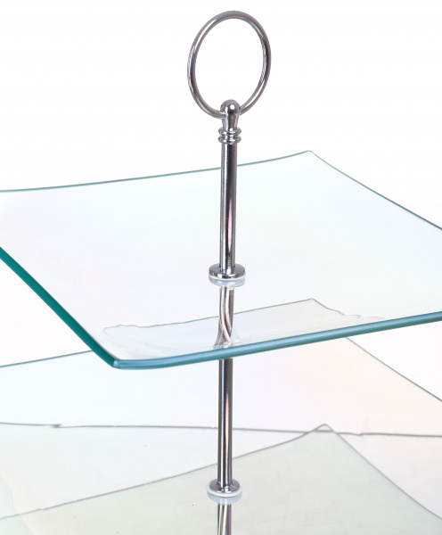 Блюдо квадратне 3-х ярусне Rainbow Fiora 