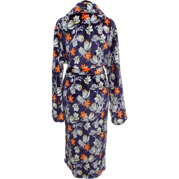 Халат домашний La Nuit Цветы р. M синий с принтом