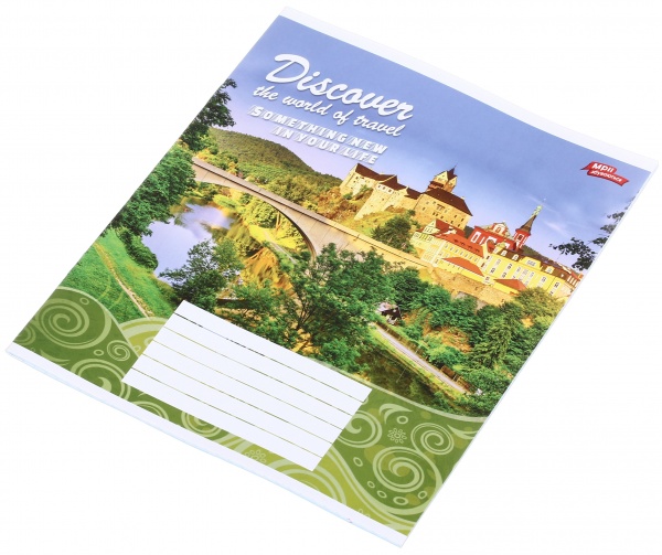 Тетрадь школьная уф-лак 18 листов в клеточку в ассортименте Мечты сбываются