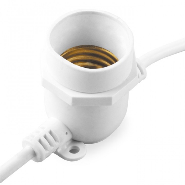 Гірлянда LightMaster ML50-13 (20xЕ27) IP65 біла 20 ламп 10 м 