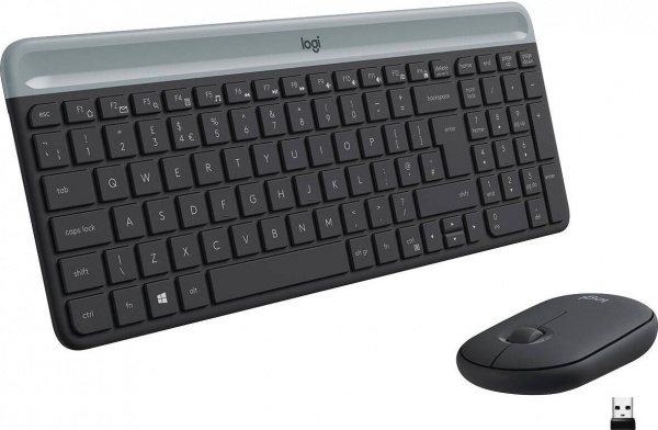 Комплект клавіатура та миша Logitech MK470 Slim Wireless Keyboard and Mouse Combo Graphite (L920-009204) 