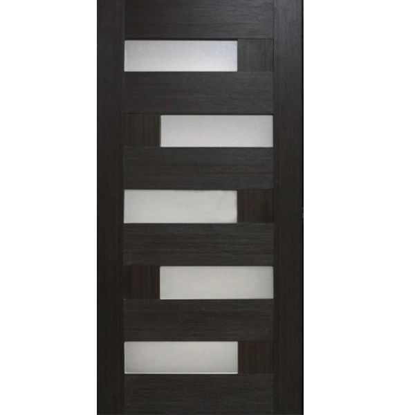 Двері полотно ОМіС Доміно венге 70 см зі склом