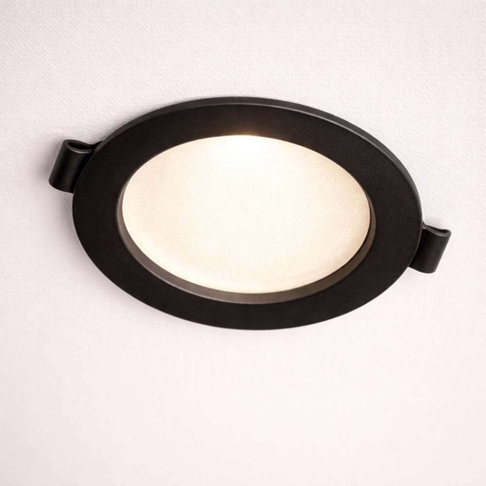 Светильник светодиодный встраиваемый LIGHT SET GUTA 09R 9 Вт LED-модуль 4500 К черный