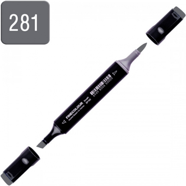 Маркер спиртовой FINECOLOUR EF102-281 нейтральный серый №8 