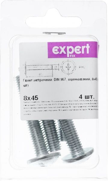Винт метрический ЦБ DIN967 8x45 мм 4 шт Expert Fix