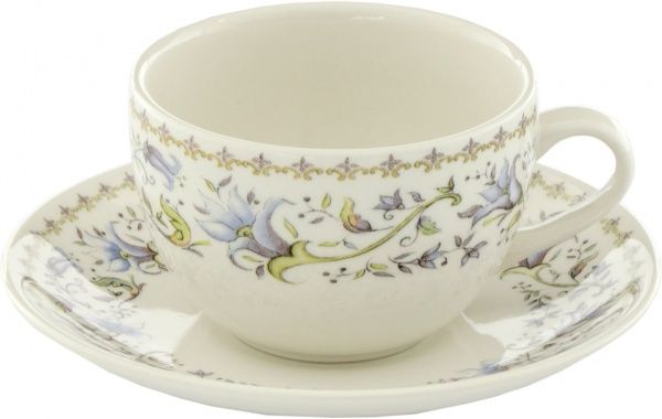 Чашка с блюдцем Фелисити 240 мл 240 мл Claytan Ceramics