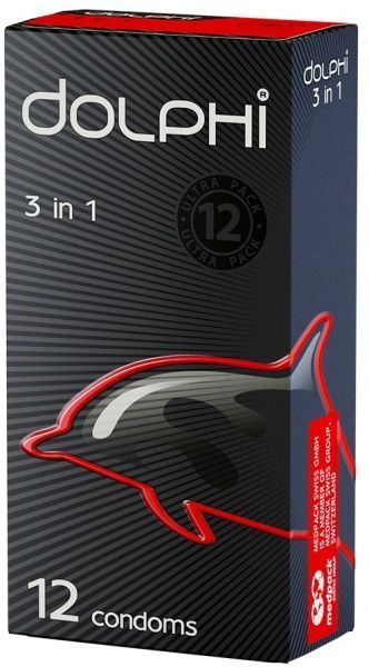 Презервативы Dolphi 3 in 1 12 шт.