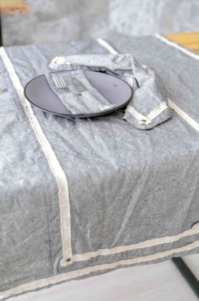 Дорожка на стол Hygge black 40x140 см темно-серый Прованс 