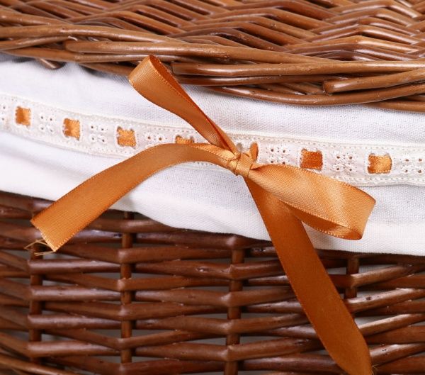 Кошик плетений з текстилем 44x30x48 см HQ13-10CD-2 