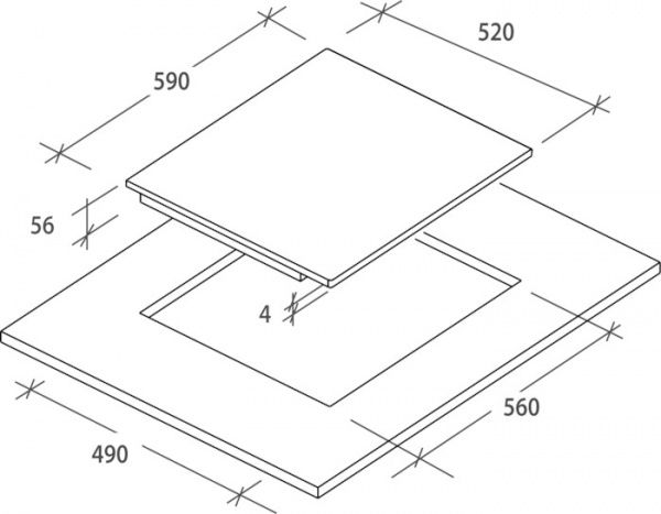 Варочная поверхность Candy CIS642SCTT/4U