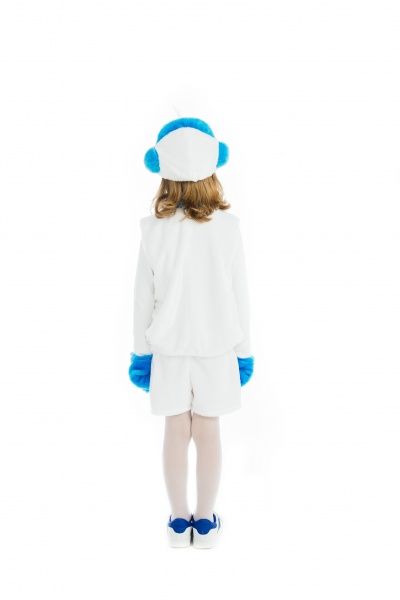 Костюм новорічний КАРНАВАЛІЯ Сніговик р.116-122 біло-блакитний 