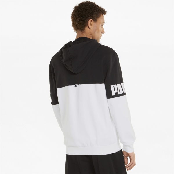 Джемпер Puma POWER Full-Zip Hoodie 84739001 р. M чорний