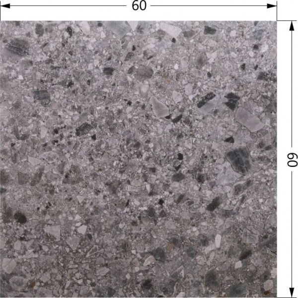 Плитка Ceramika Paradyz Scaliano Grafit Mat. 60x60 