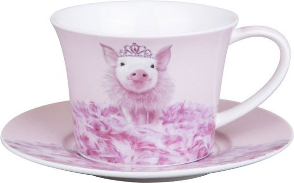 Чашка з блюдцем Королева 220 мл 924-308 Lefard
