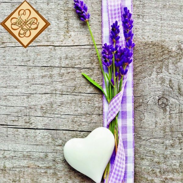 Салфетки столовые Luxy Лавандовая лента 33х33 см 20 шт.