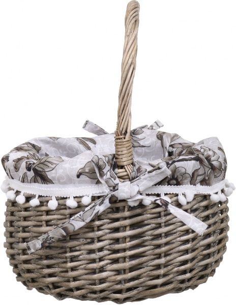 Корзина плетеная с текстилем Tony Bridge Basket 28x16/35 см EP19-8F-2 