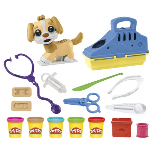 Набор для творчества Play-Doh Прием у ветеринара с пластилином F3639