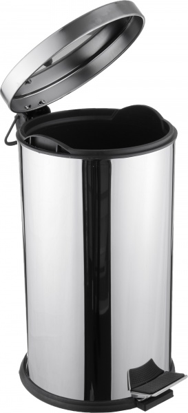 Відро для сміття EFOR Metal з педаллю 8000064161077 16 л срібний 64161